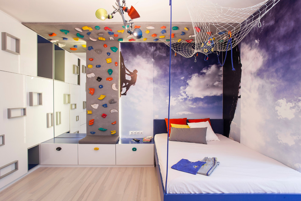 Inspiration for a contemporary teen room for boys in Other.