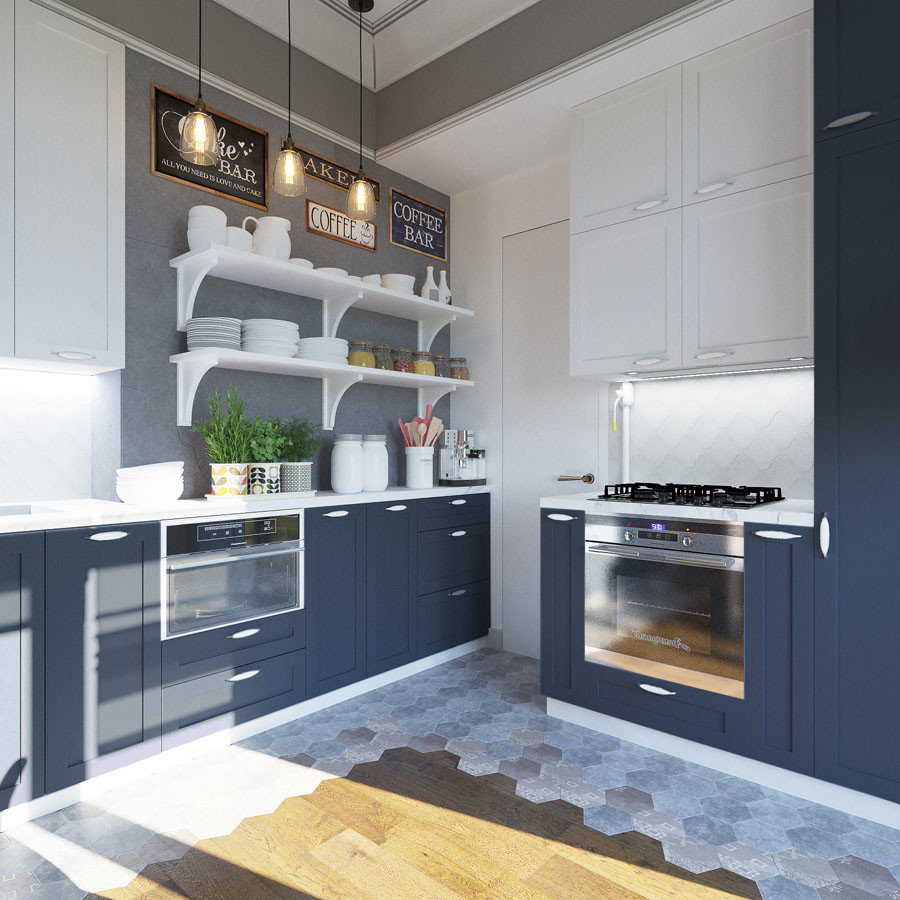 Кухня BAUFORMAT в старом доме.