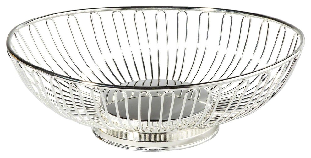 Elegance Silver Plated Oval Basket