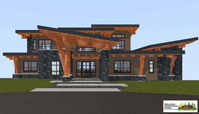 Samuelson Timberframe Design contemporary-exterior-elevation