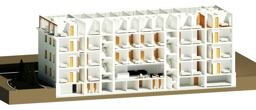 Гостиница на 115 номеров с кафе и баром