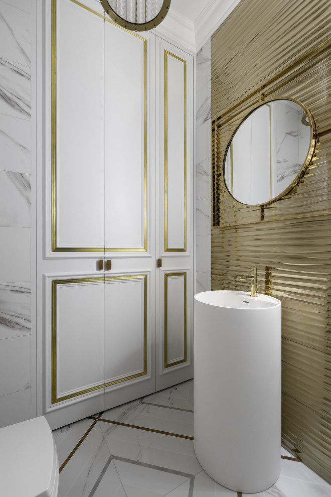 Реализованный дизайн-проект квартиры 90 кв.м.в стиле неоклассика