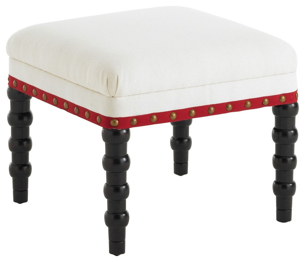 Bunny Williams Home Red Tape Stool