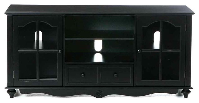 Coventry Large Television Console Antique Black Entertainment Coventry Large Television Console Antique Black