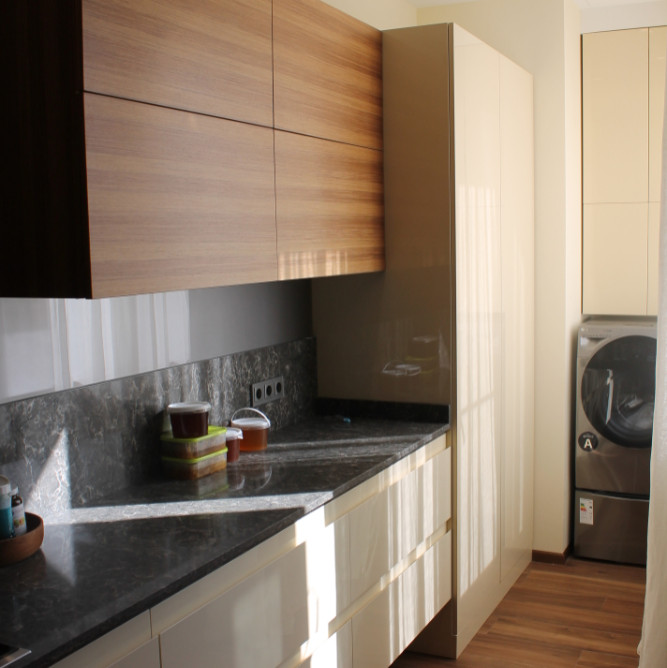 Как располагать ящики и технику на кухне.