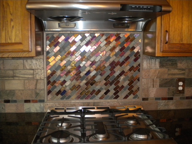 Mosaic Tile Backsplash Kitchen Cleveland By