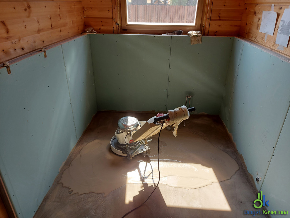 Шлифовка (корректировка) существующей стяжки пола