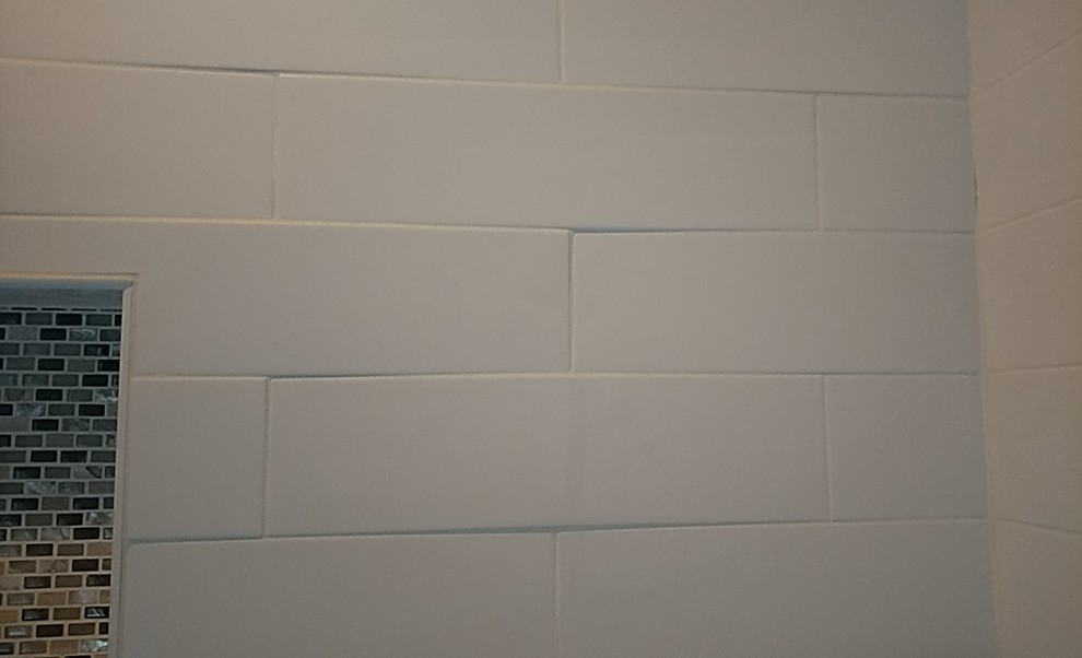 uneven tile in shower