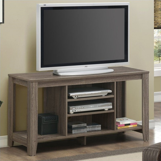 Tv Stand 48 Inch Console Living Room Bedroom Laminate Brown