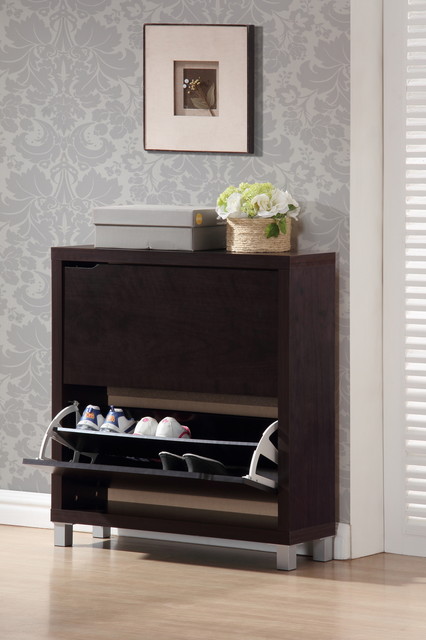 Simms Dark Brown Modern Shoe Cabinet Contemporary Storage Simms Dark Brown Modern Shoe Cabinet Contemporary Storage By Interiortrade