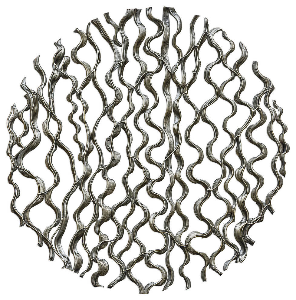 Uttermost Juana Wood Wall Decor Contemporary Metal Wall Art by