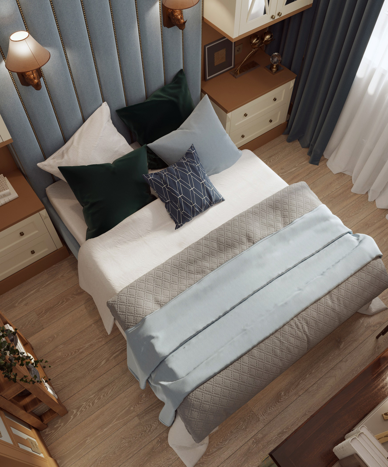 Интерьер части квартиры в Долгопрудном - "Маски" (49,65 кв.м.)