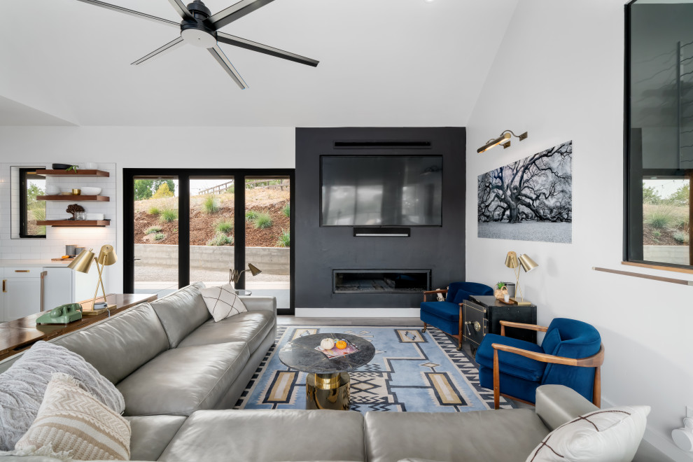 Living room - contemporary living room idea in San Luis Obispo