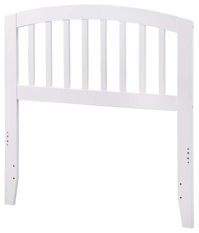 Leo & Lacey Traditional Wood Twin Headboard with USB Charging Station