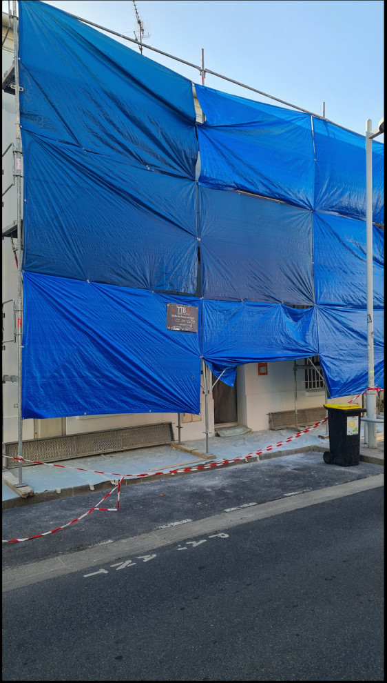 Ravalement de façade d'une maison