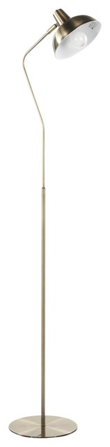 Darby Contemporary Floor Lamp, Gold Metal by LumiSource