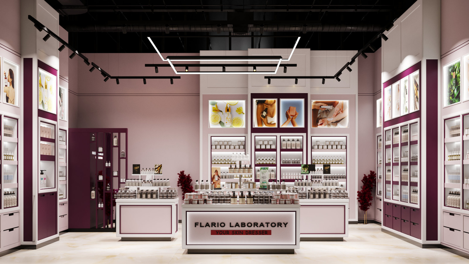 Дизайн-проект магазина FLARIO LABORATORY в ТЦ Minsk City Mall