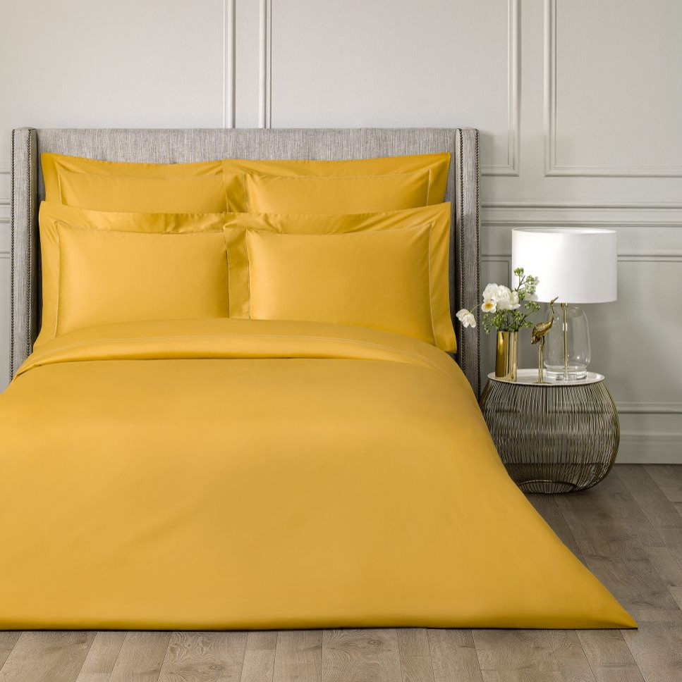 Rhapsody Mustard Duvet Cover King Contemporary Duvet Covers And