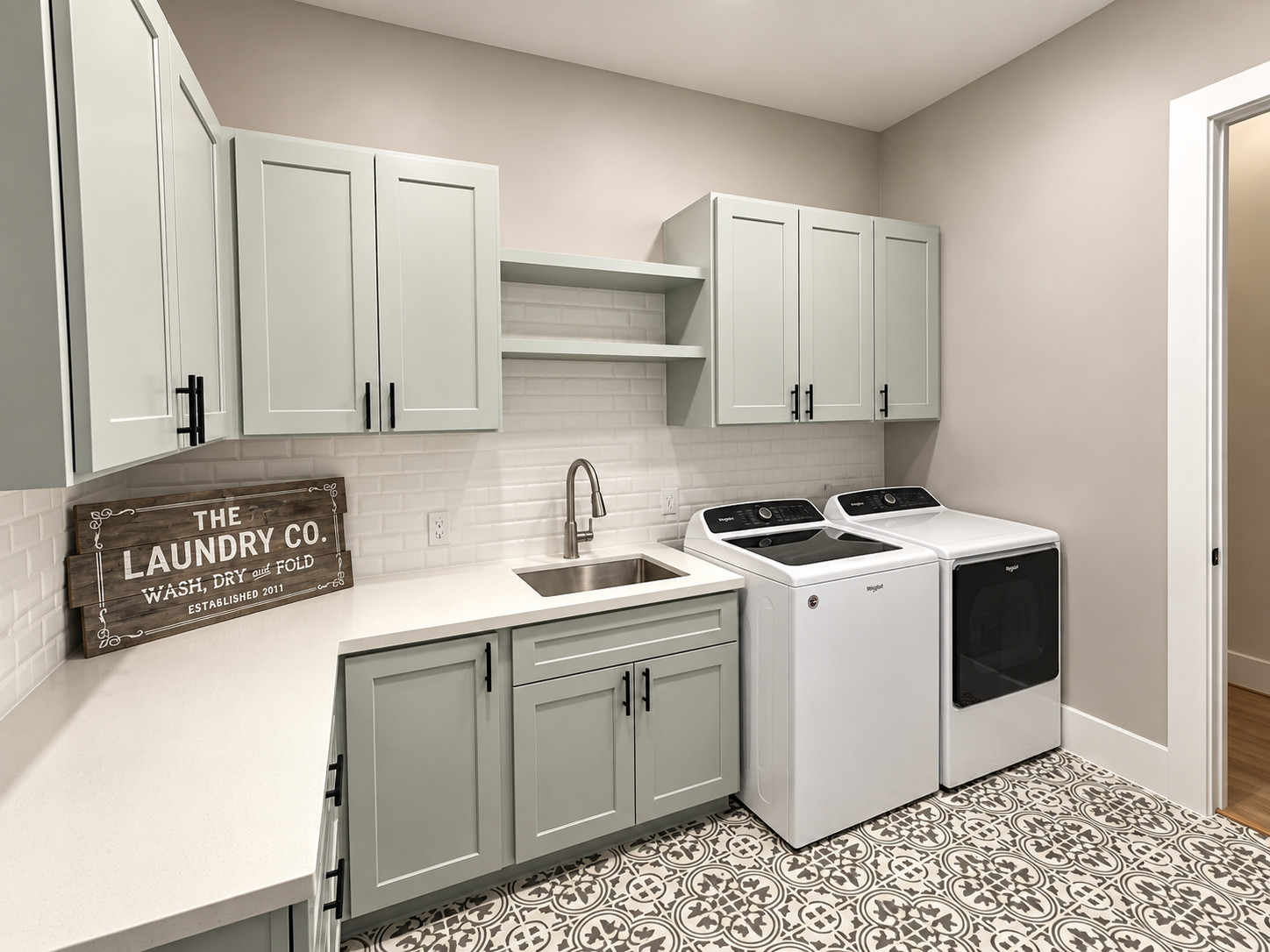 Custom Laundry Room and Mudroom