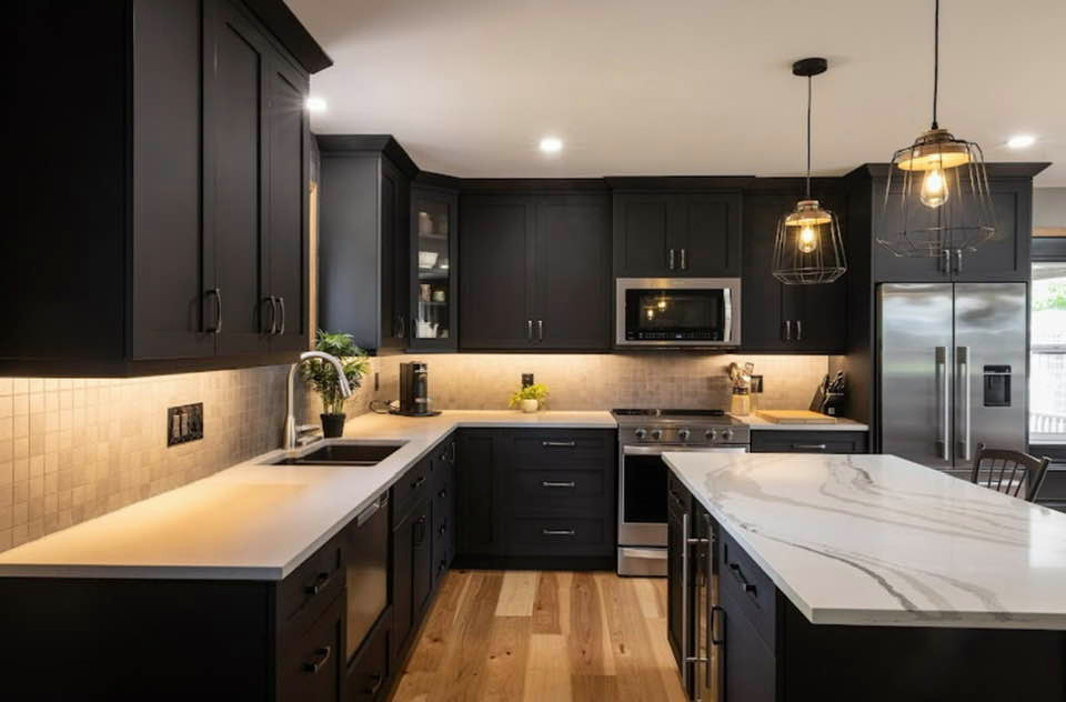 Black Kitchen Reno