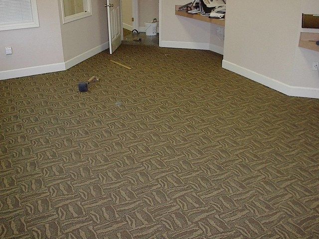 Commercial Carpet Installation - Glue-down carpet photos 