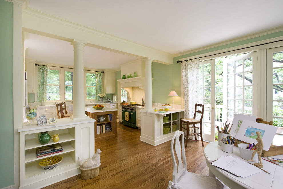 Home design - large traditional home design idea in New York