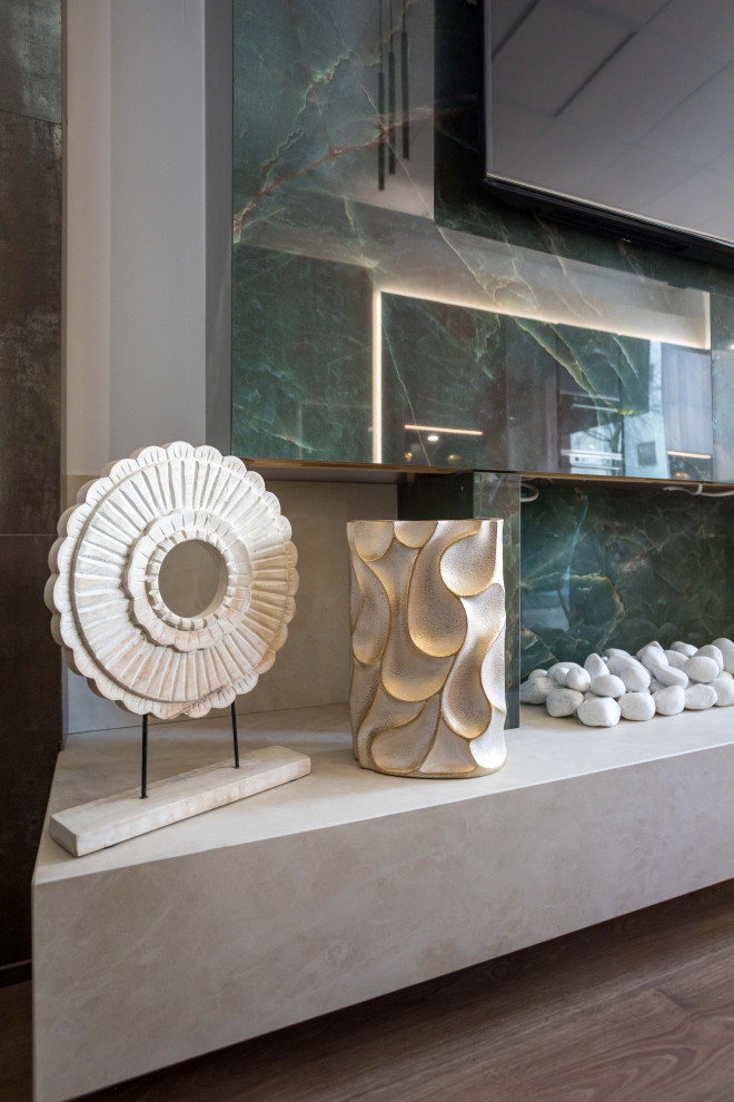 Salón diseñado por Rosso Home Design en Cadiz