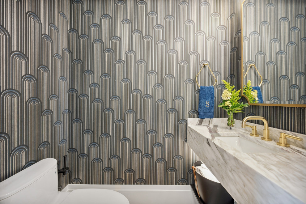 Powder Room - Contemporary - Powder Room - Chicago - by Inspired ...