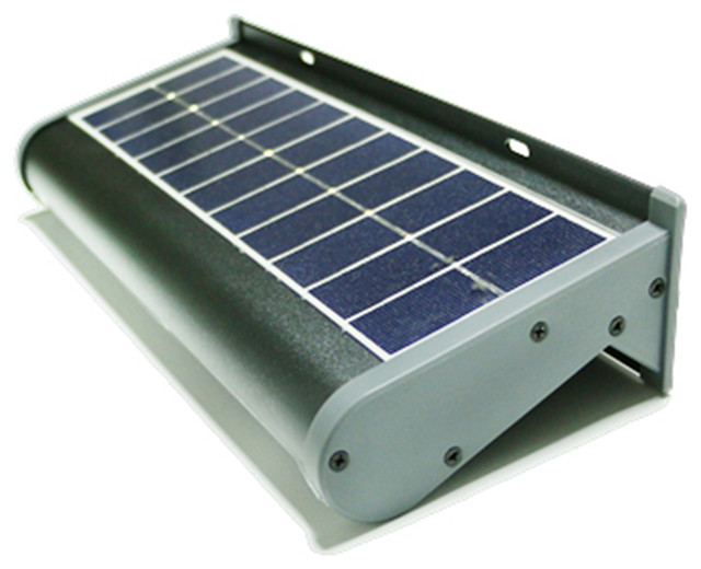 Solar Powered 24 Led Wall Sign Flood Light Contemporary Outdoor