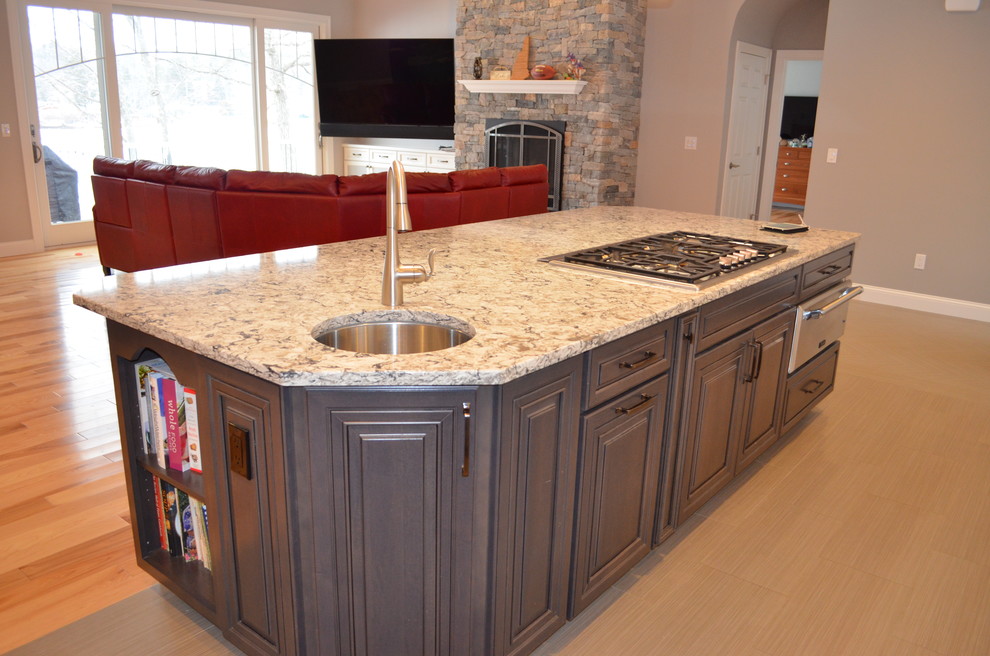 Inspiration for a transitional kitchen remodel in Boston