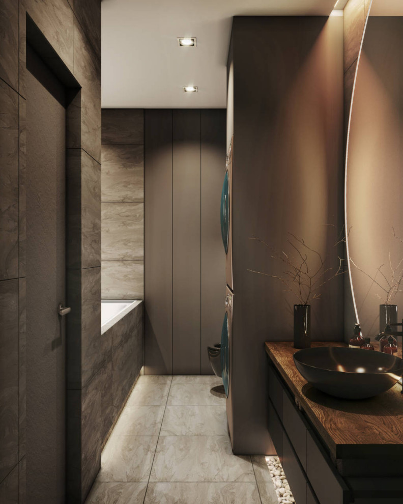 г. Санкт-Петербург, квартира 98 м2. Темно-золотой интерьер квартиры