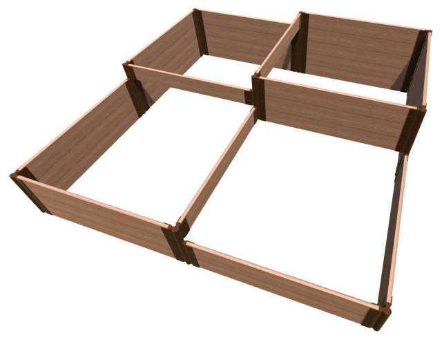 Classic Sienna 'Terraced Square' - 8' X 8' X 22" Raised Bed - 1" Profile