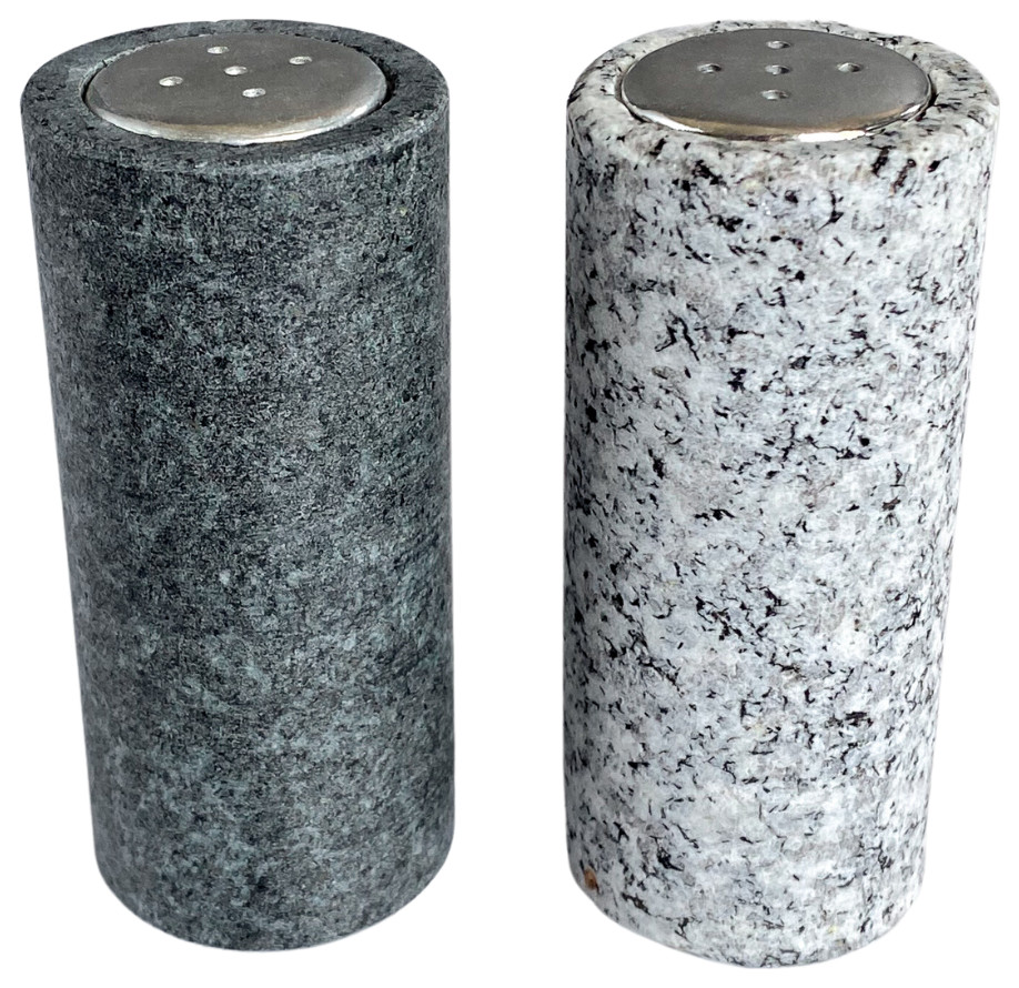 Granite Salt & Pepper Shakers Contemporary Salt And Pepper Shakers