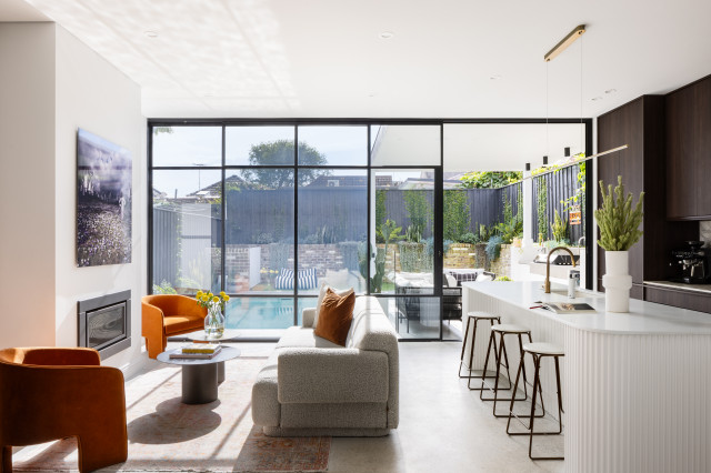 Leichhardt Residence contemporary-living-room