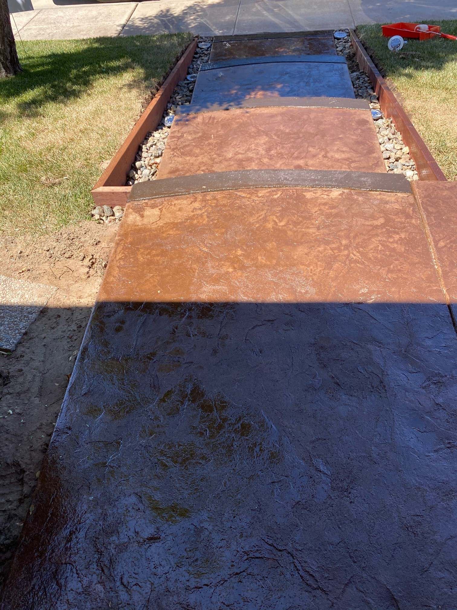 Stamped Concrete Stairs