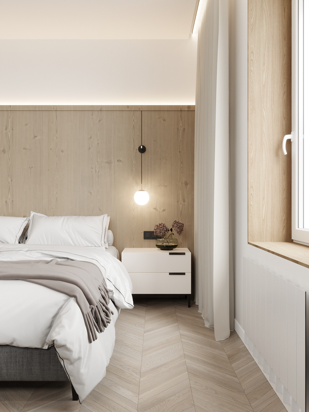 Мастер-спальня в загородном доме