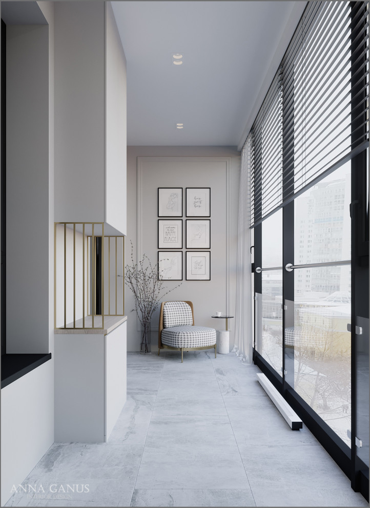 Монохромные линии. Проект квартиры в центре Екатеринбурга