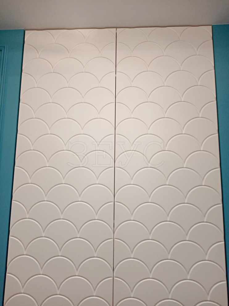 Фасад "Чешуя". Вот такой непростой дизайн задумал клиент