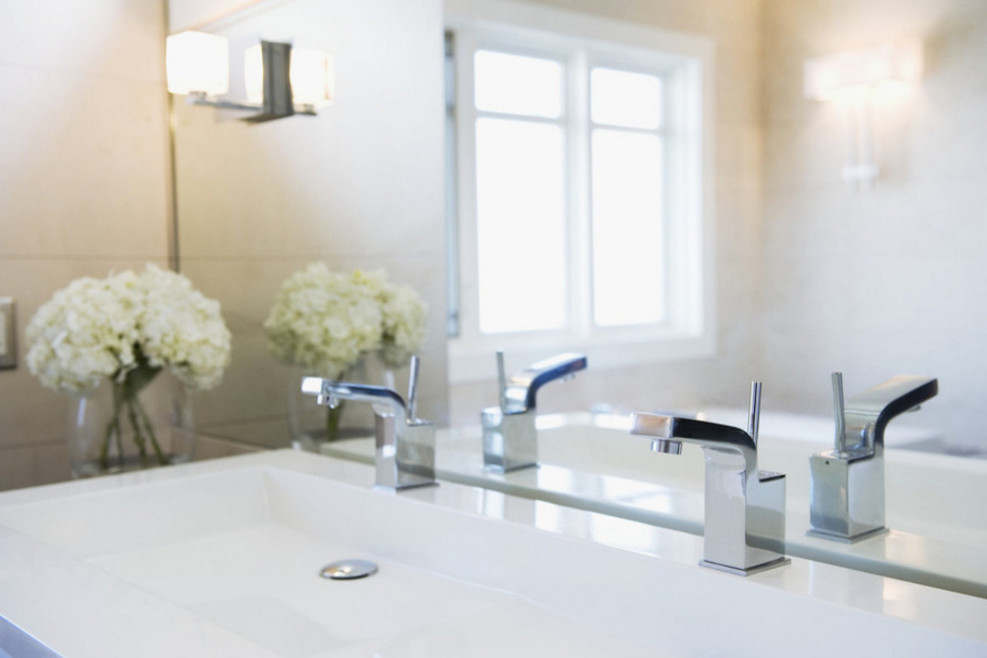 Transitional home design photo in Boston