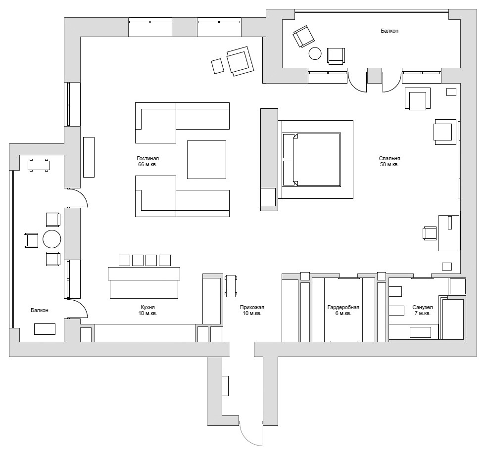 Art-studio apartment, 200 square meters
