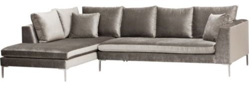 Stefano Sectional, Brussels Charcoal