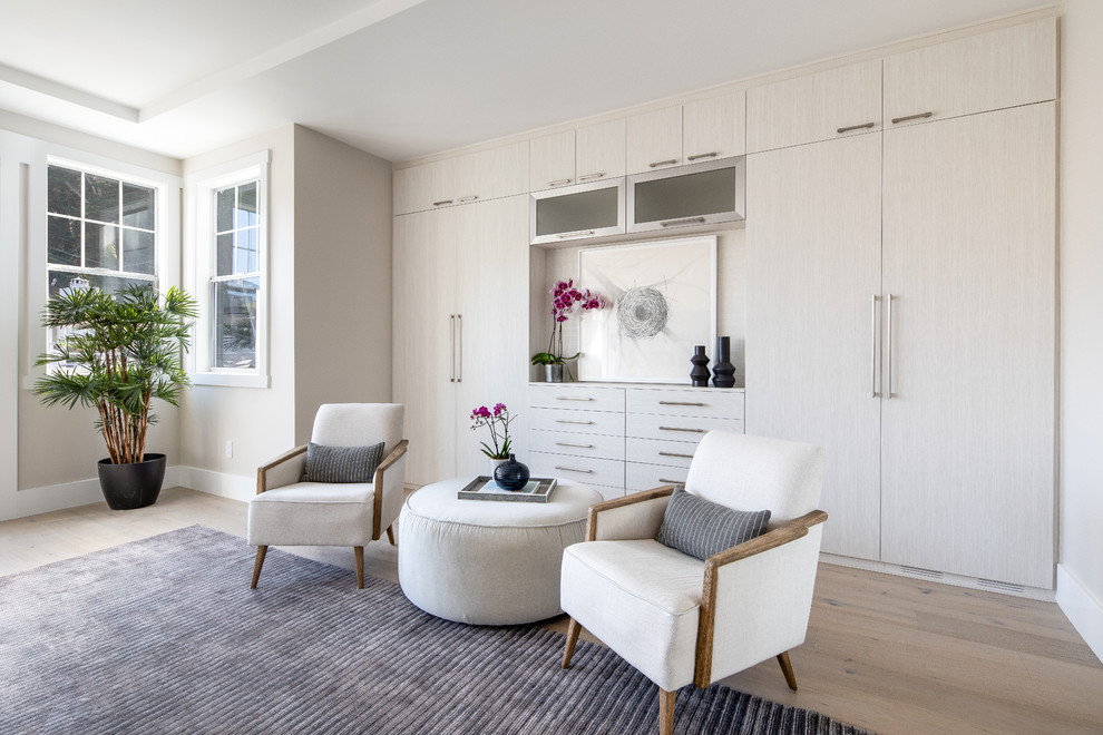 External Wardrobe in Bianco Textured Thermally Fused Laminate ...