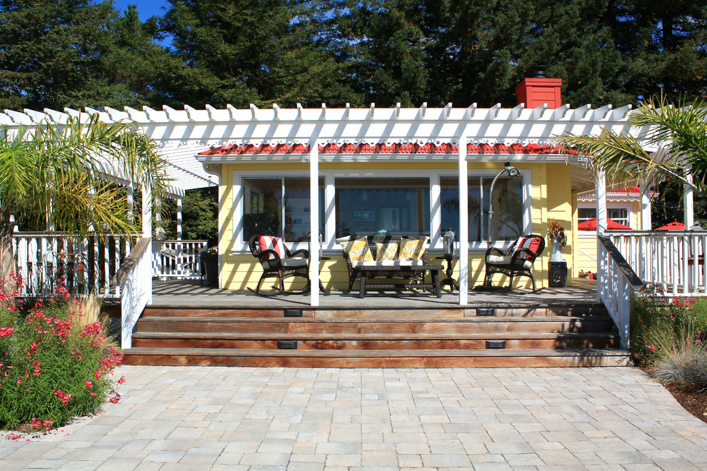 This is an example of a traditional deck in San Francisco.