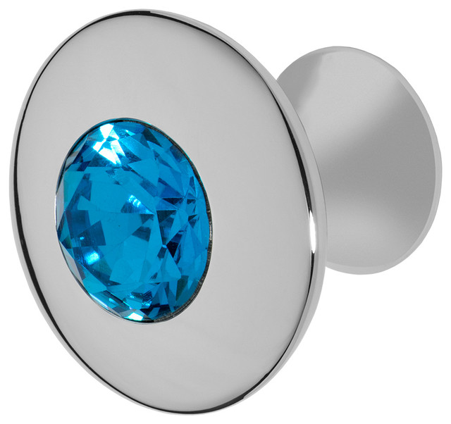 Felicia Polished Chrome Knob Contemporary And Drawer Knobs by Architectural