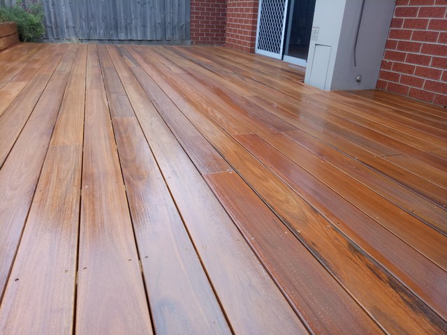 Spotted Gum Alfresco Carrum Down contemporary-deck