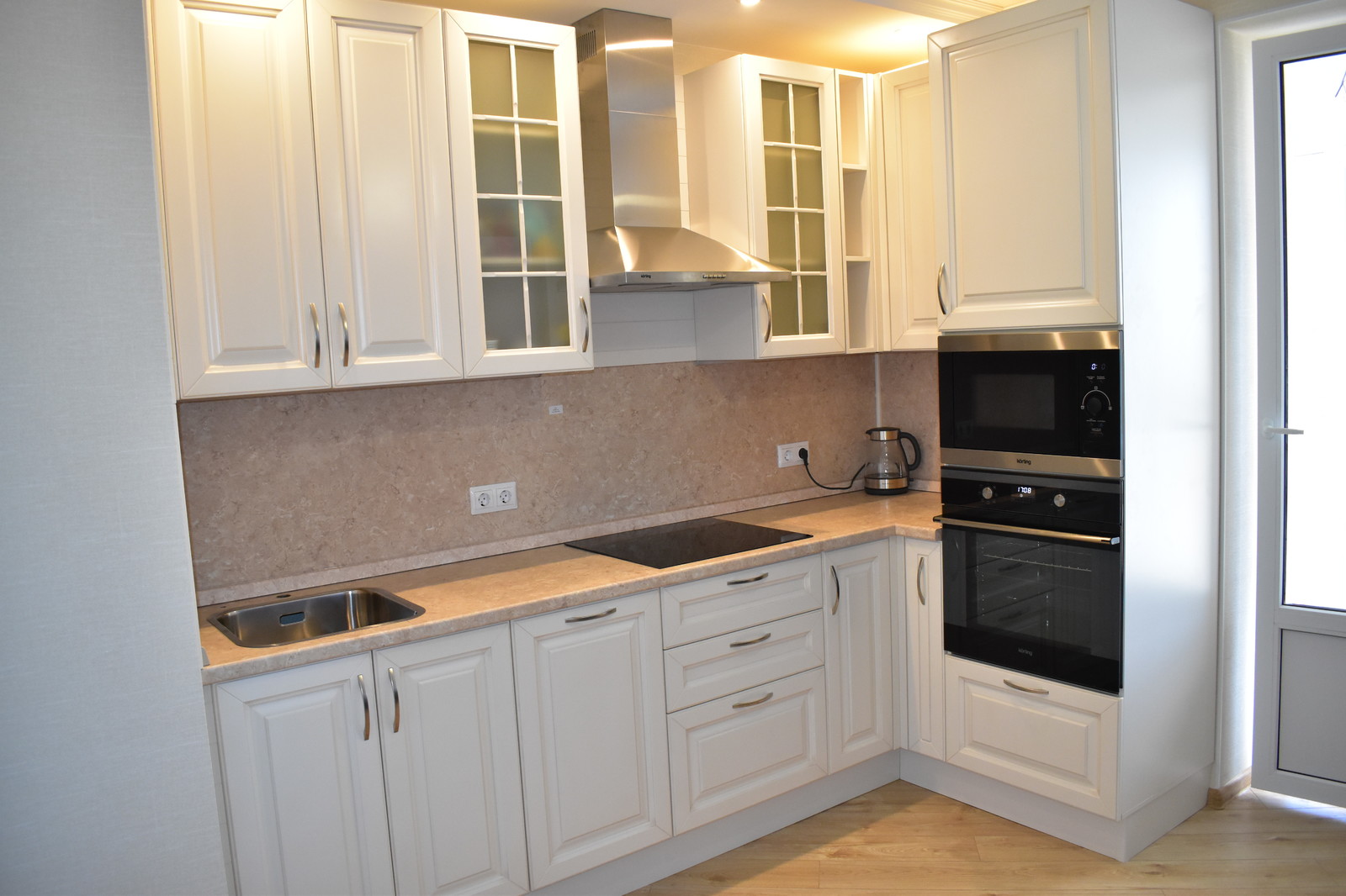 Кухня из массива бука, модель ЭКО