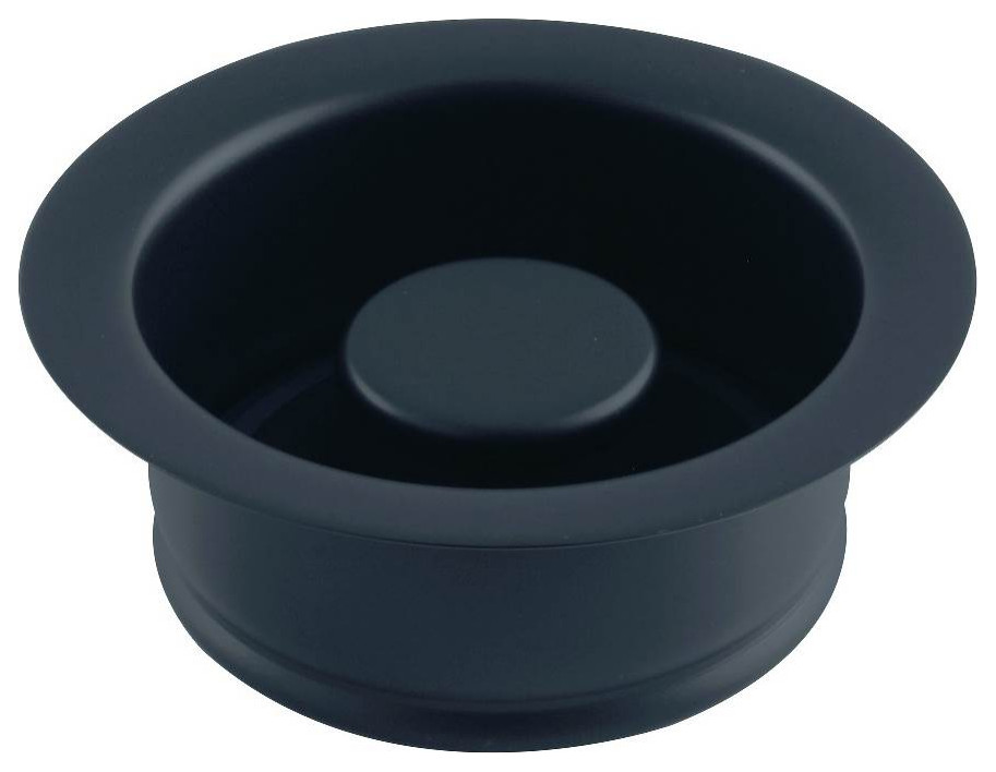 Garbage Disposal Flange, Matte Black Contemporary Kitchen Fixture Parts by ShopLadder