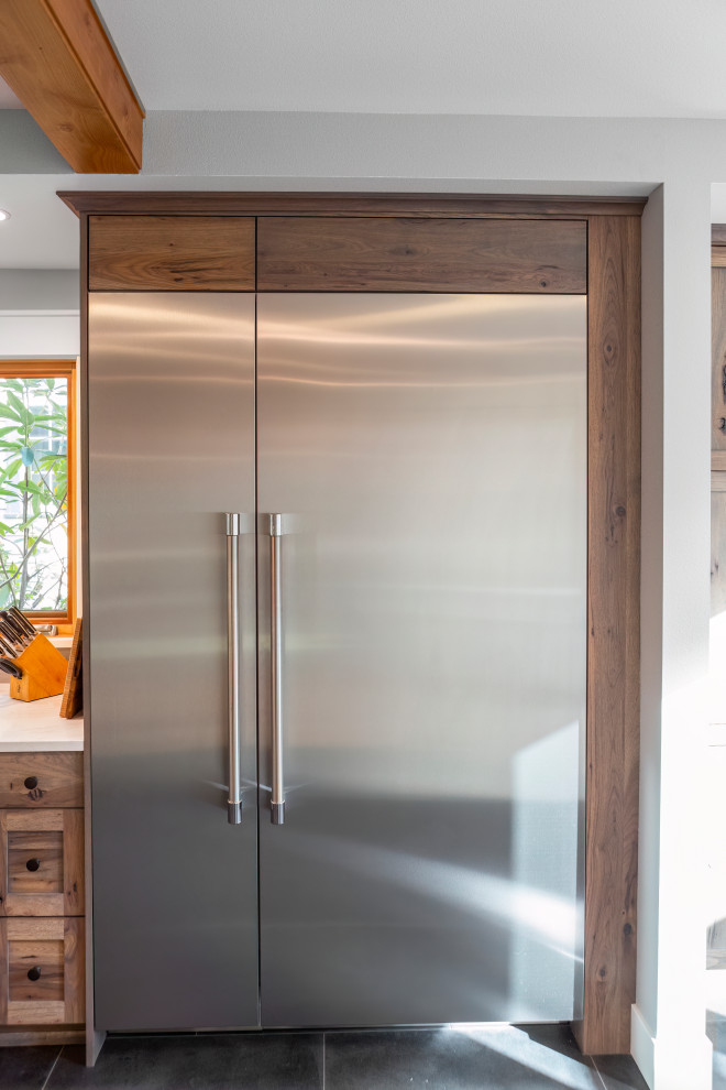 Inspiration for a rustic home design remodel in Seattle