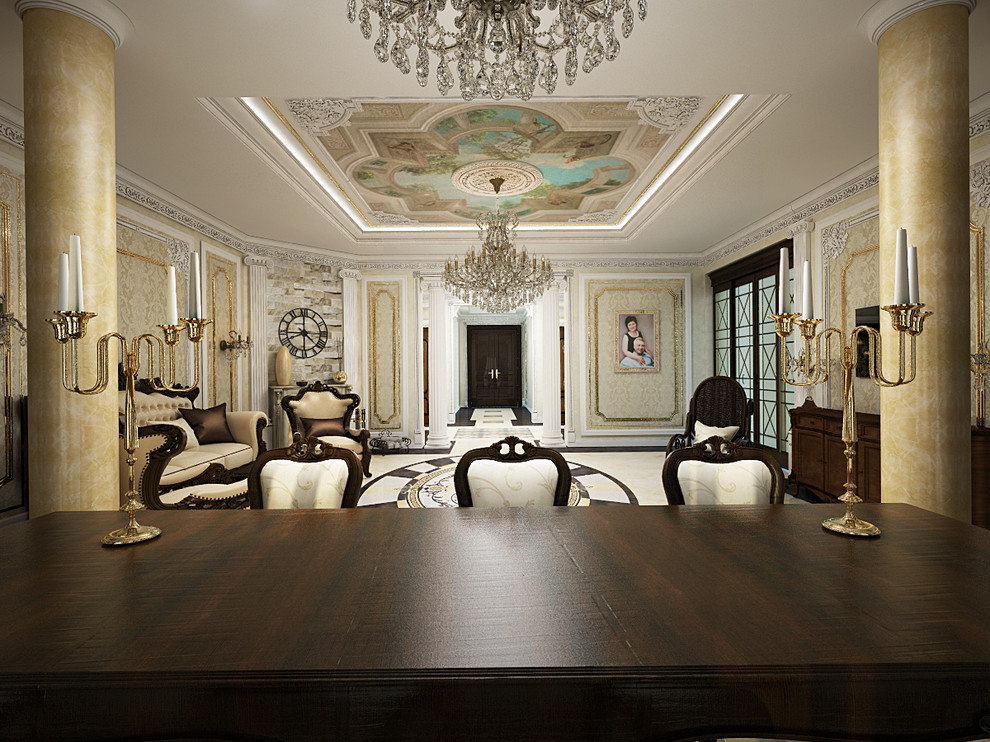 Гостиная обеденная зона