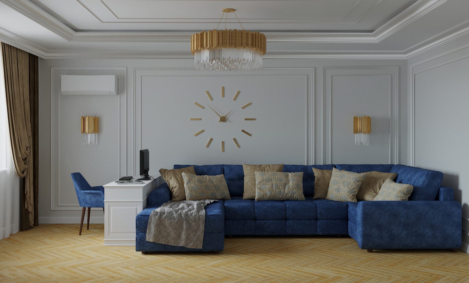 Воздушная неоклассика. Квартира, город Таганрог